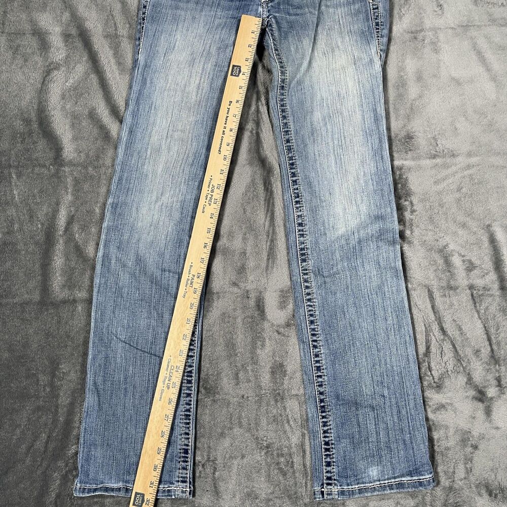 Ariat Jeans Womens 26R Blue Light Wash Mid Rise Straight Rainstorm Denim - Picture 5 of 10